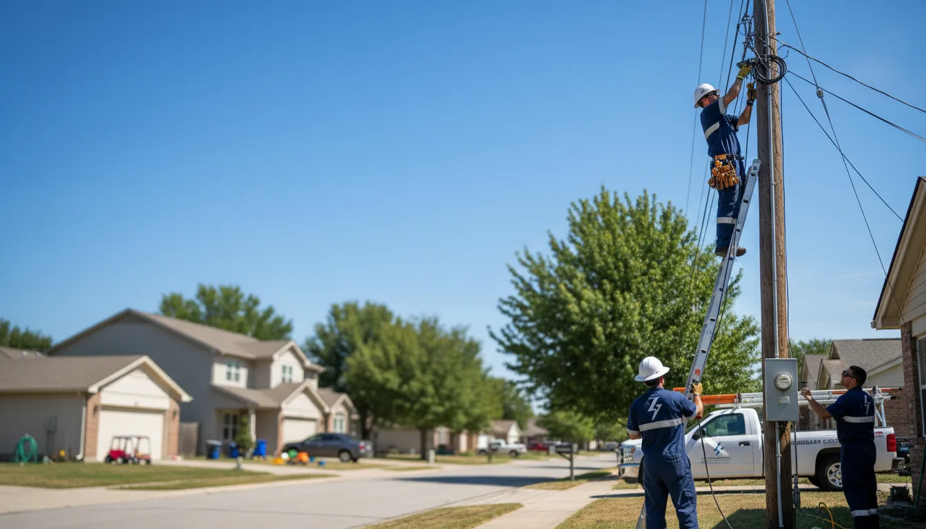 Residential electrician providing installation services in Flatonia, TX